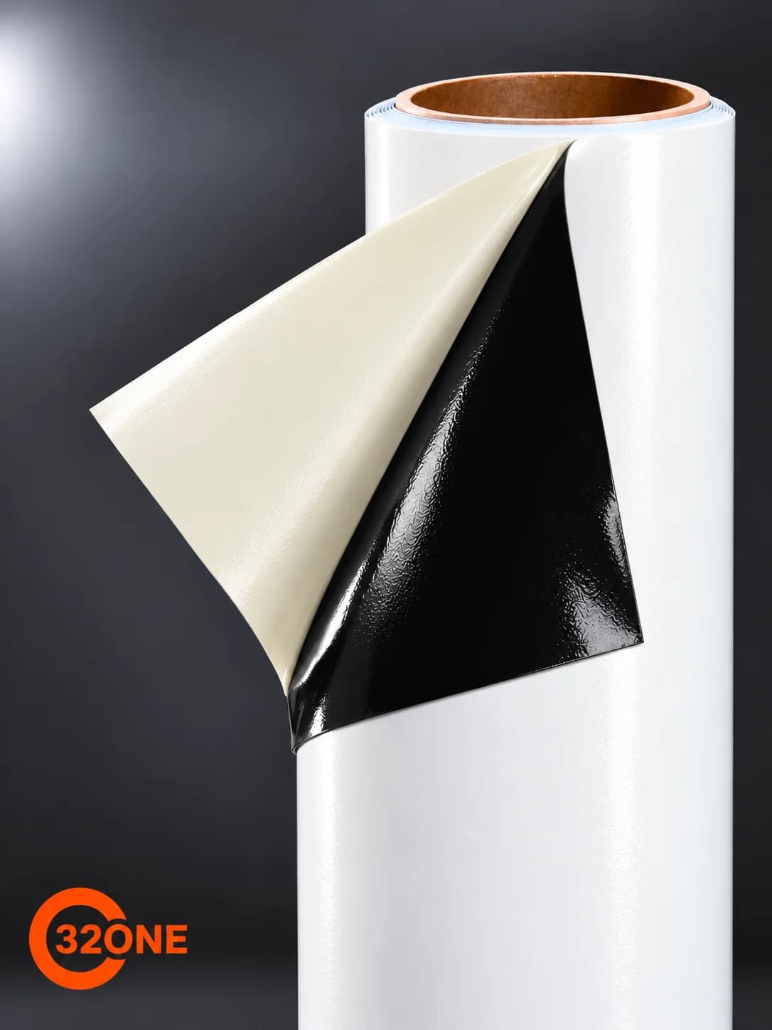 Vinil Respaldo Negro Brillante 100 micr.